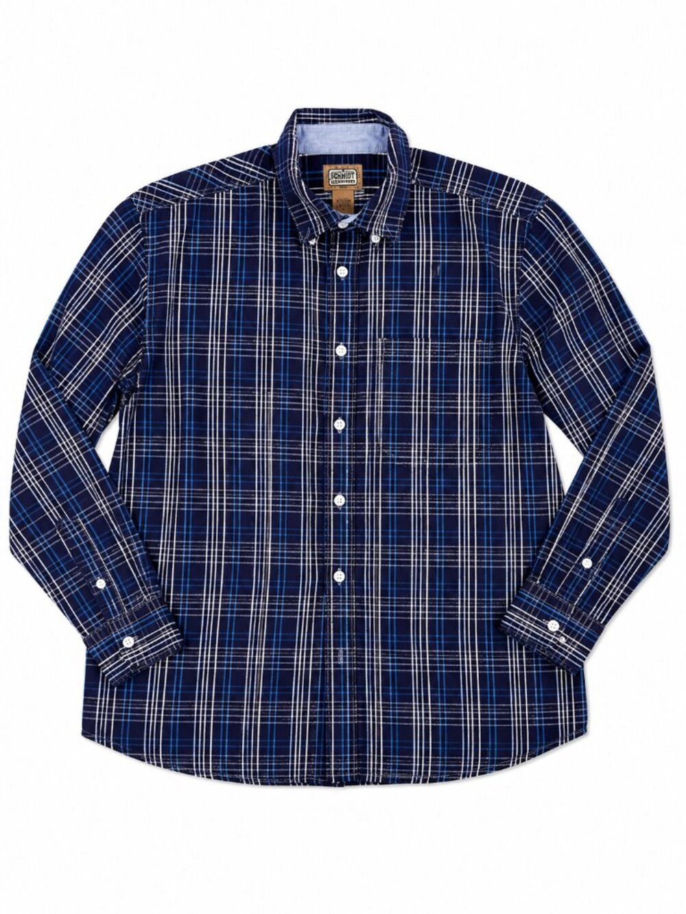 Schmidt's Workwear XXXL Men's Blue Plaid Shirt